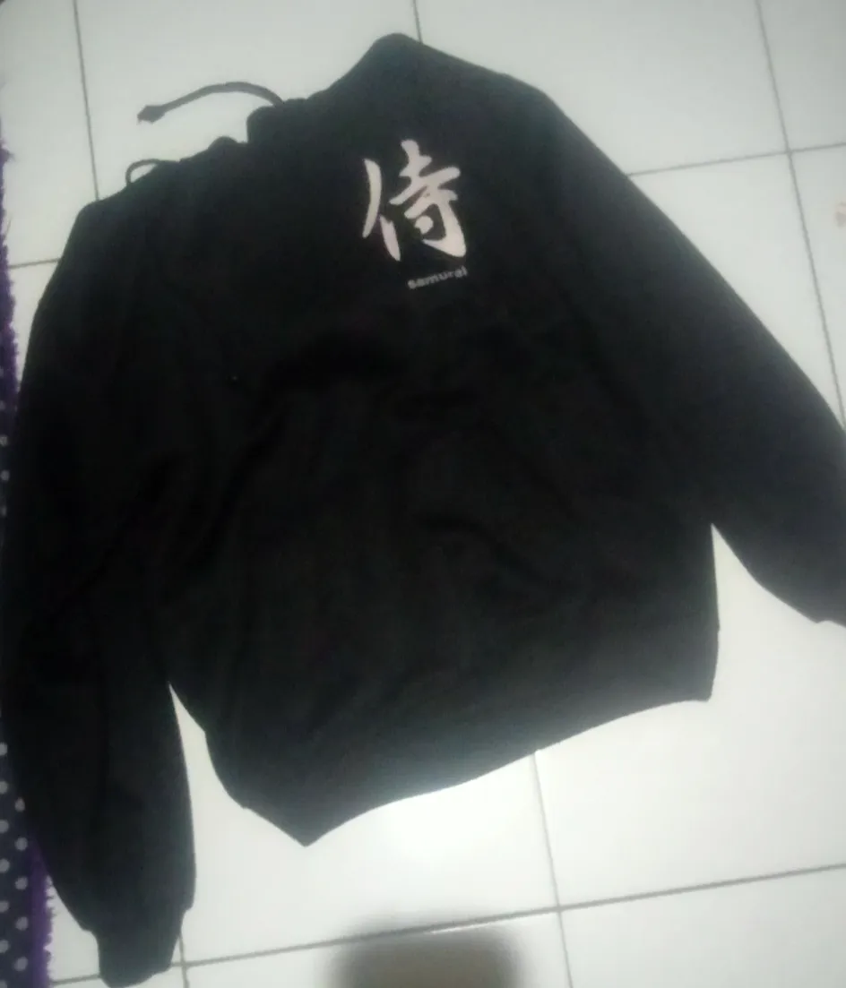 Samurai black hoodie