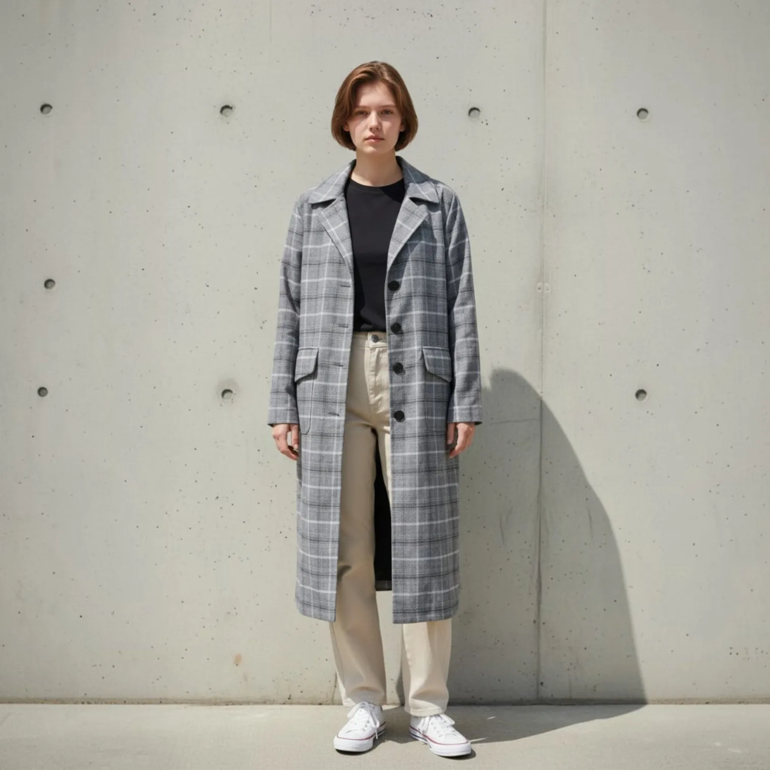 LOOSE LONG COAT WOMEN LD 108 CM