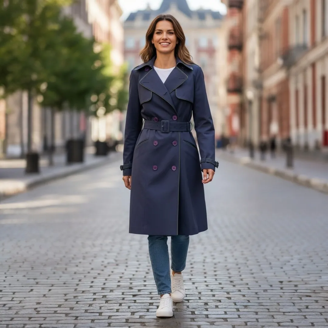 KOREAN WOMEN'S TRENCH COAT LD 94 CM