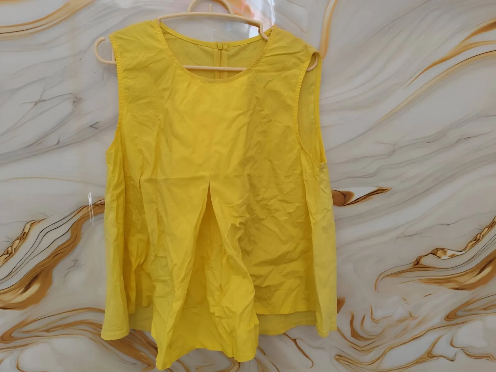 Yellow casual blouse