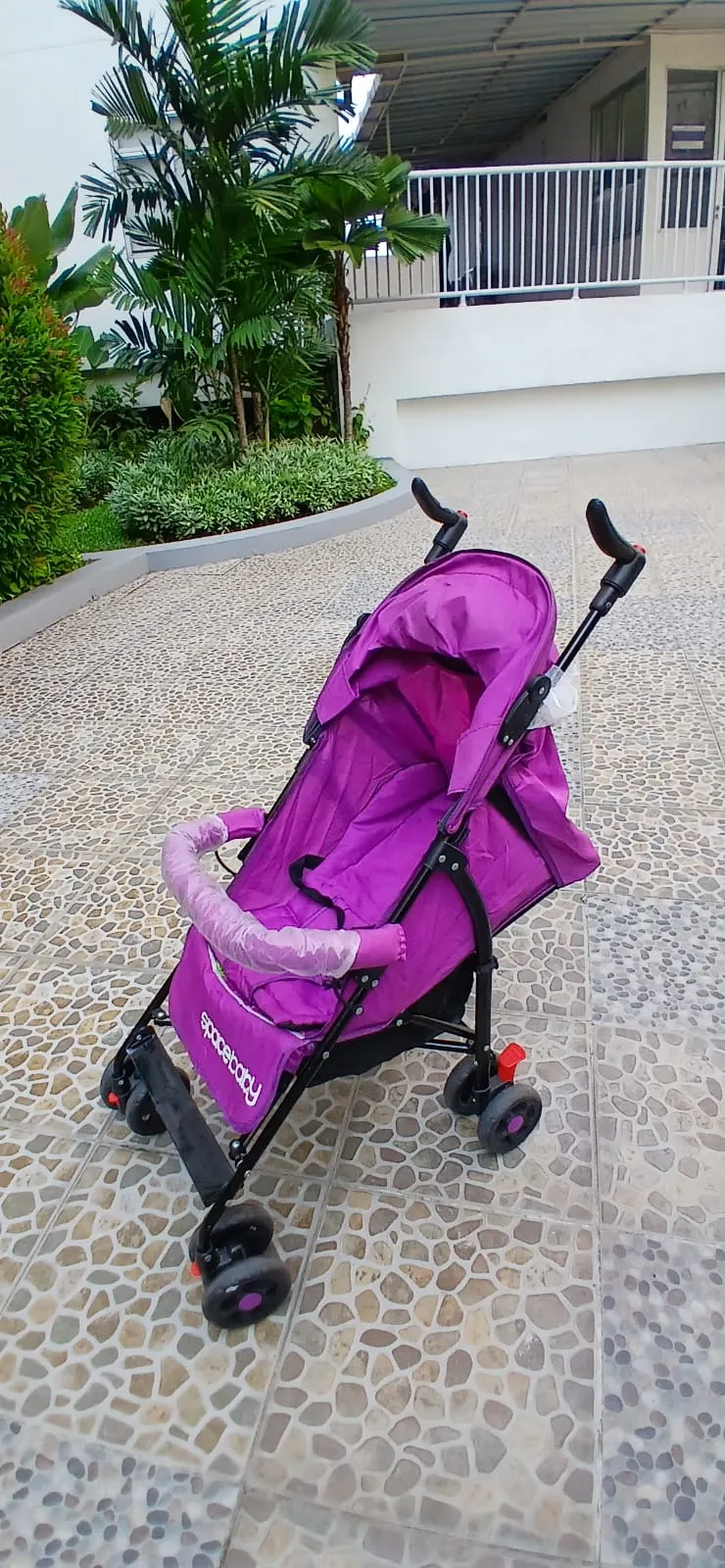 Purple stroller